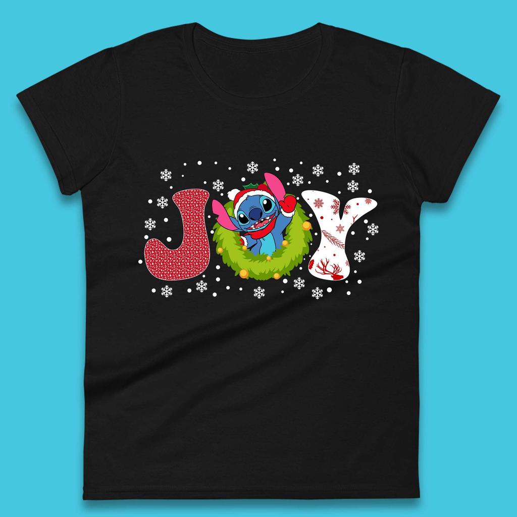 Joy Stitch Christmas Womens T-Shirt Mens Tops Tees Unisex