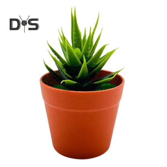 Realistické umělé rostliny Stálobarevný plast Elegantní mini bonsai domácí kancelář