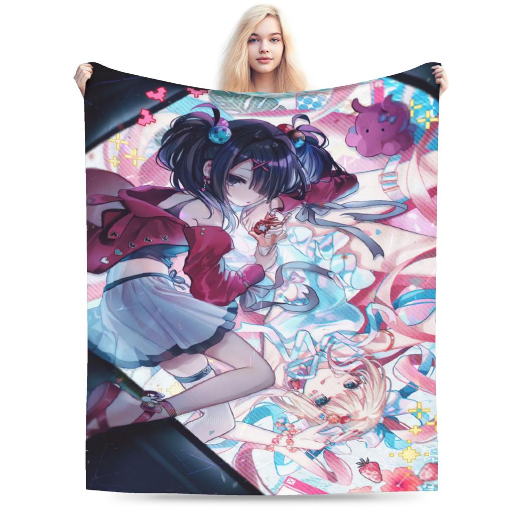 Needy Streamer Overload Blankets Soft Warm Street Trend Plush Throw Blanket For Kids Home Decor Flannel Bedspread Bed Cover