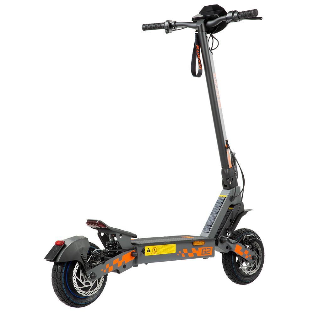 KuKirin Monopattino Elettrico G2 DGT Ruota da 10" Motore da 500W Freni a Doppio Disco Velocità Massima 25km/h Display LED Carico Massimo 120kg Nero