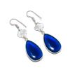 London Blue Topaz Gemstone 925 Sterling Silver Jewelry Earring 2.09" GK-5221
