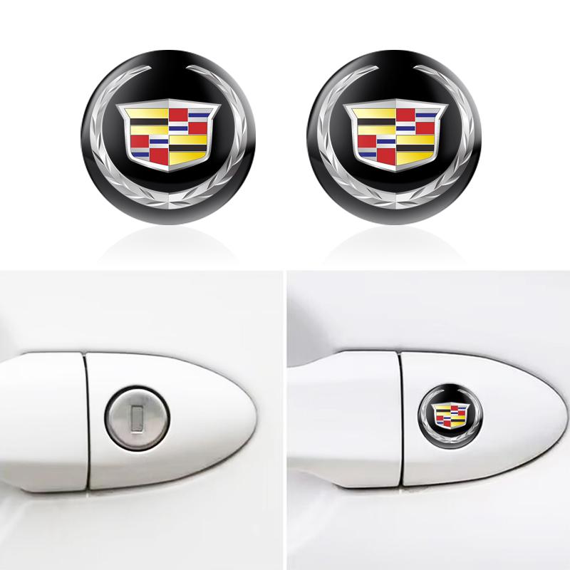 AABHS1 Car Lock Keyhole Stickers Door Lock Protect Car Stickers for Cadillac XTS XLR XT4 Escalade Deville DTS ATS BLS CT4 CT5 SRX XT6