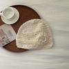 Y2k Flower Knitted Caps Hand-woven Beanies Cap Casual Sequin Crochet Hat  Spring Summer