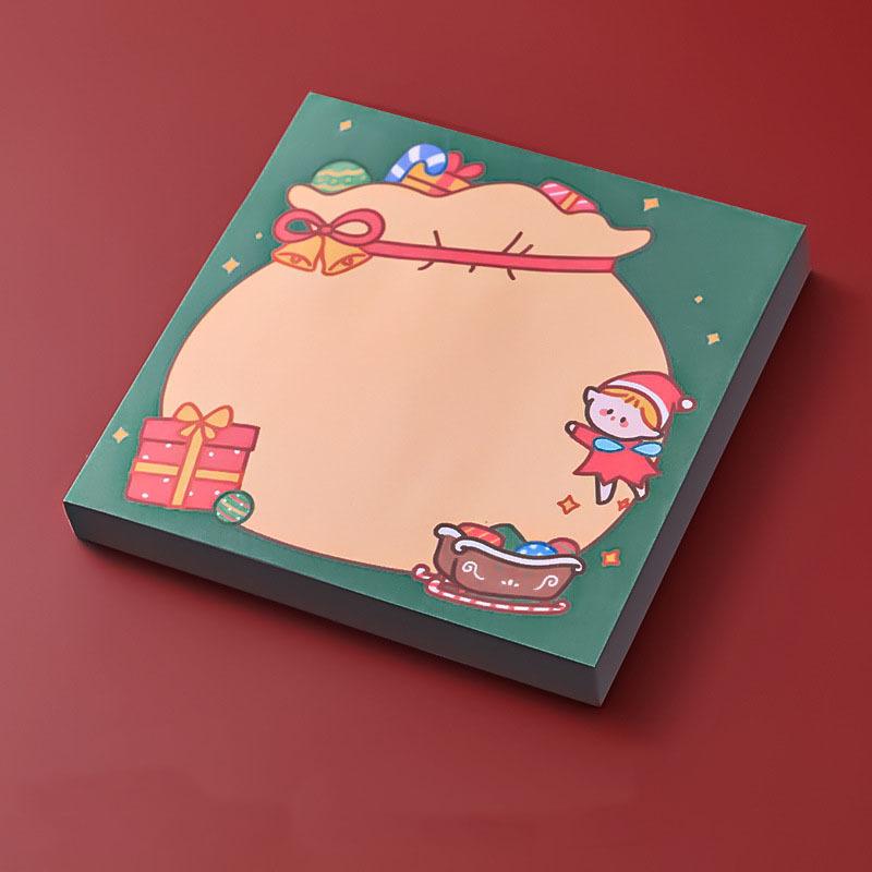 

1 шт. клейкая наклейка Kawaii Christmas Sticky Notes блокнот для заметок офис школьные принадлежности канцелярские принадлежности наклейка