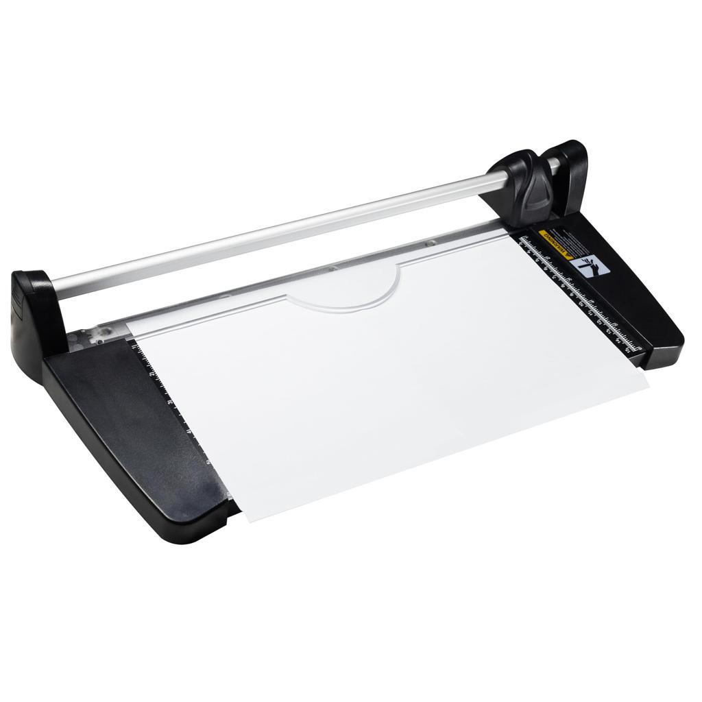 Lightweight Mini Paper Paper Trimmer for Cutting and with A4 Compatible HFS(R) Cutter, Photos, Cards, Labels, Coupons, Ruler, Black,