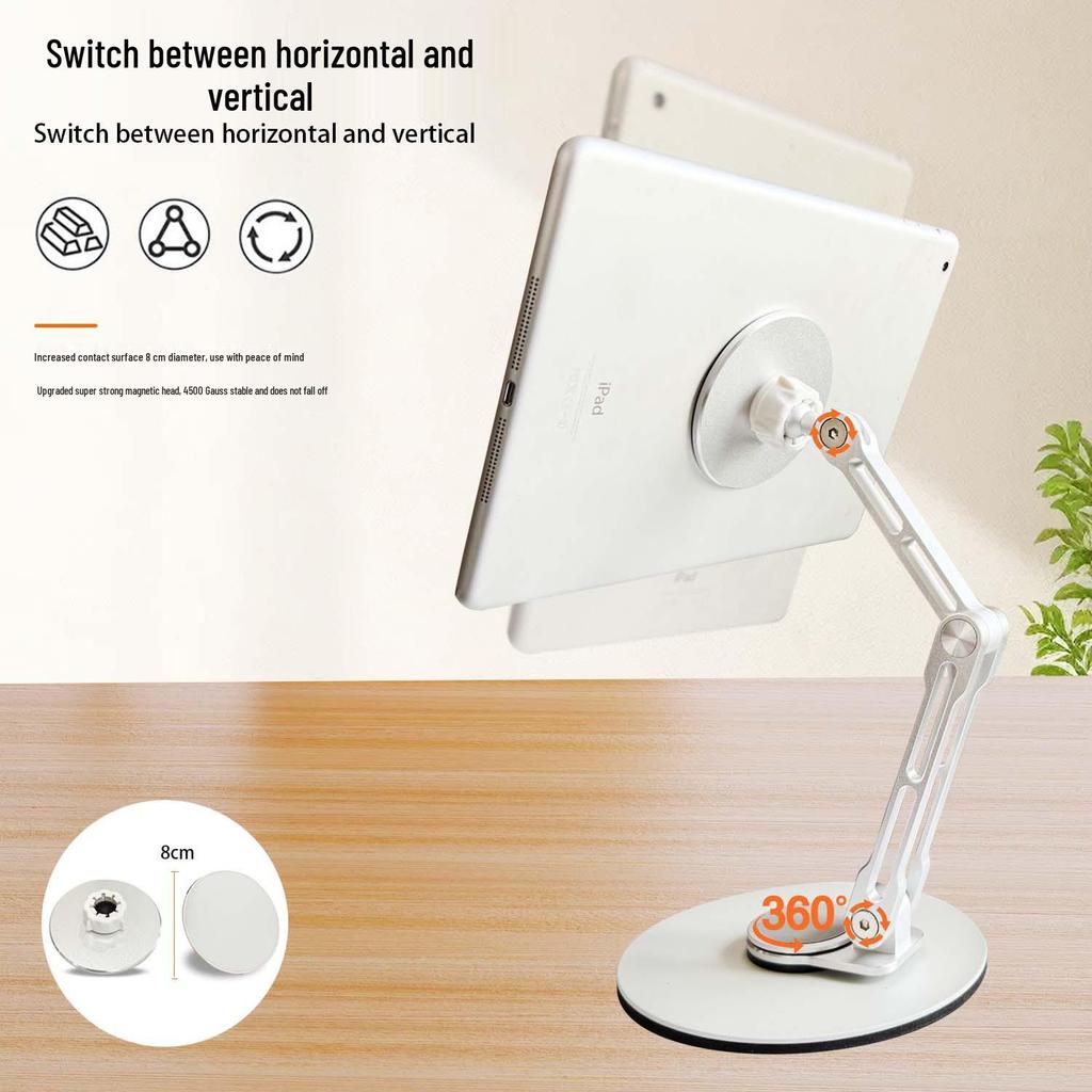 Stojan na telefon a tablet z hliníkové slitiny s magnetickým 360° otáčením