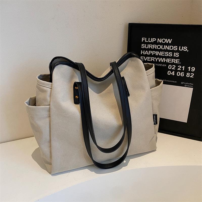 Popular winter new fashion simple handbag casual fashion shoulder bag casual large capacity tote bag women's bag