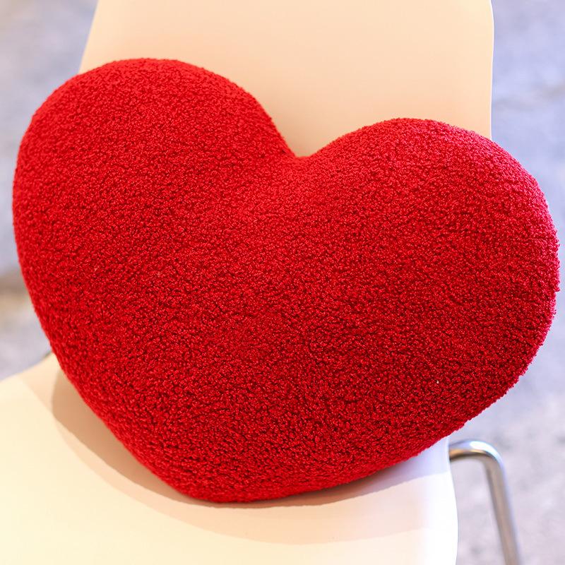 

Подушка в стиле Инс в форме сердца, плюшевая игрушка-сердце, кукла, подушка для кровати для девочки, кукла-красное сердце, свадебный подарок 40cm