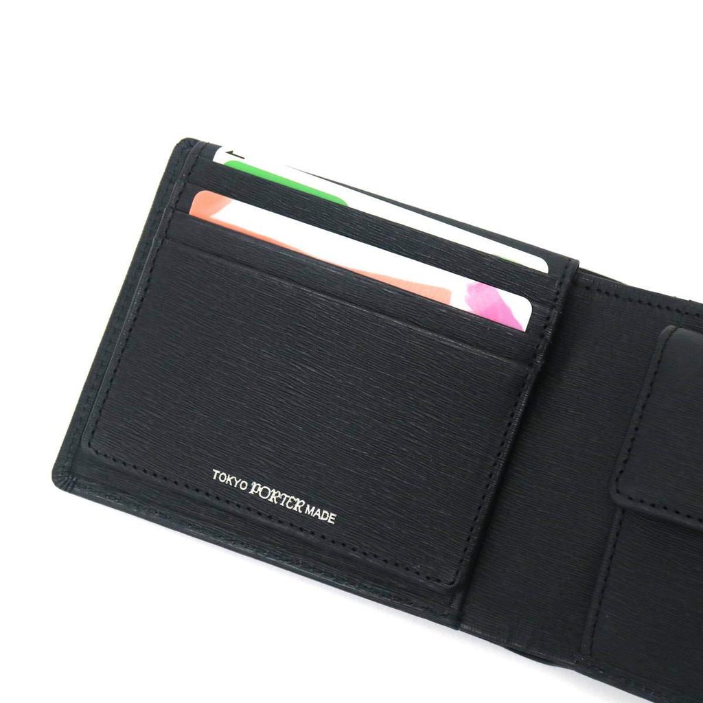 Porter Current Bi-fold Wallet (with inner flap) (Navy)