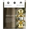 Stainless Steel round Ball Door Knobs Passage Entrance Lock Handle for Bedrooms Living Rooms Hardware Accessories
