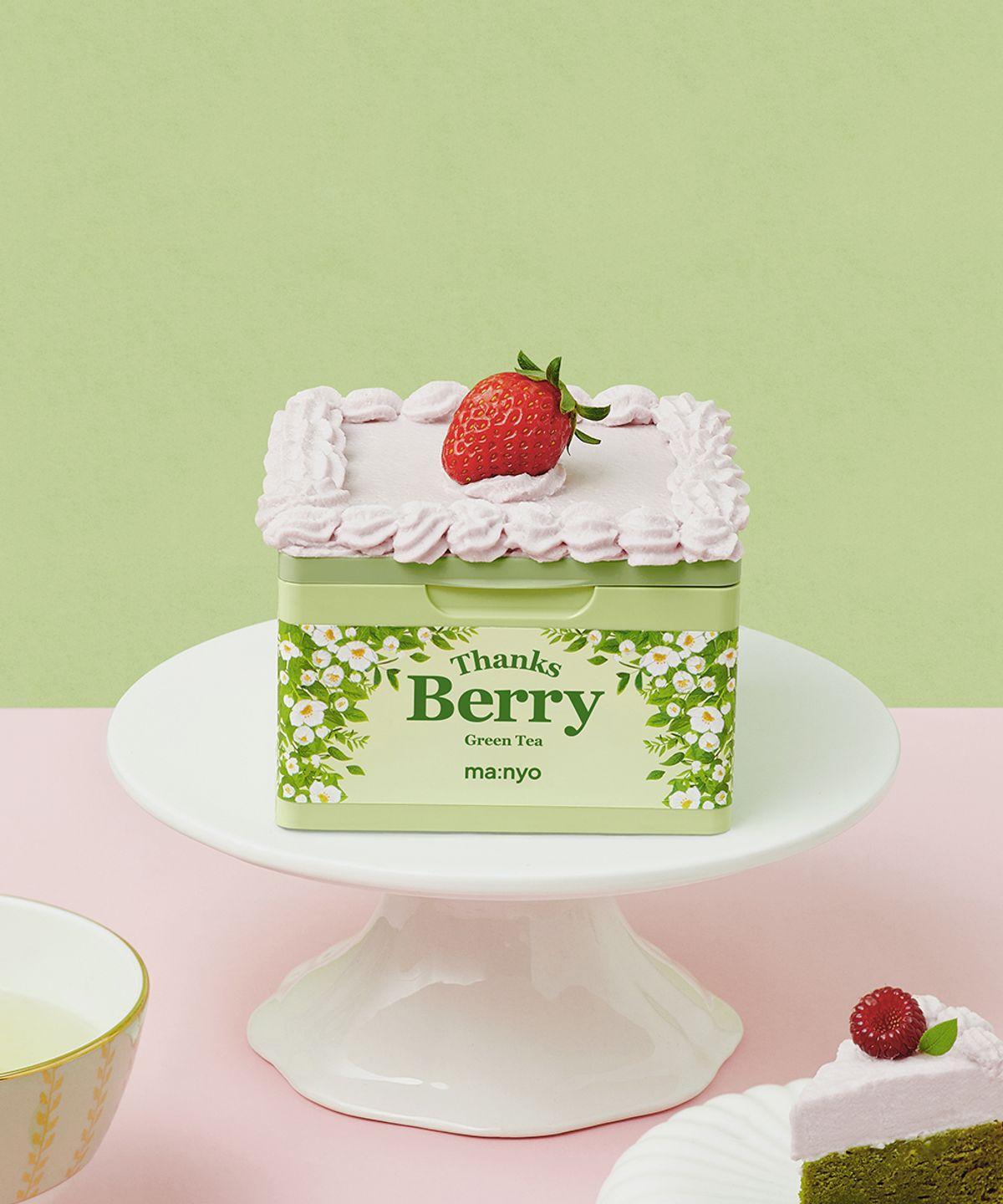 Thanks Berry Green Tea Mask Sheets, 30 Sheets