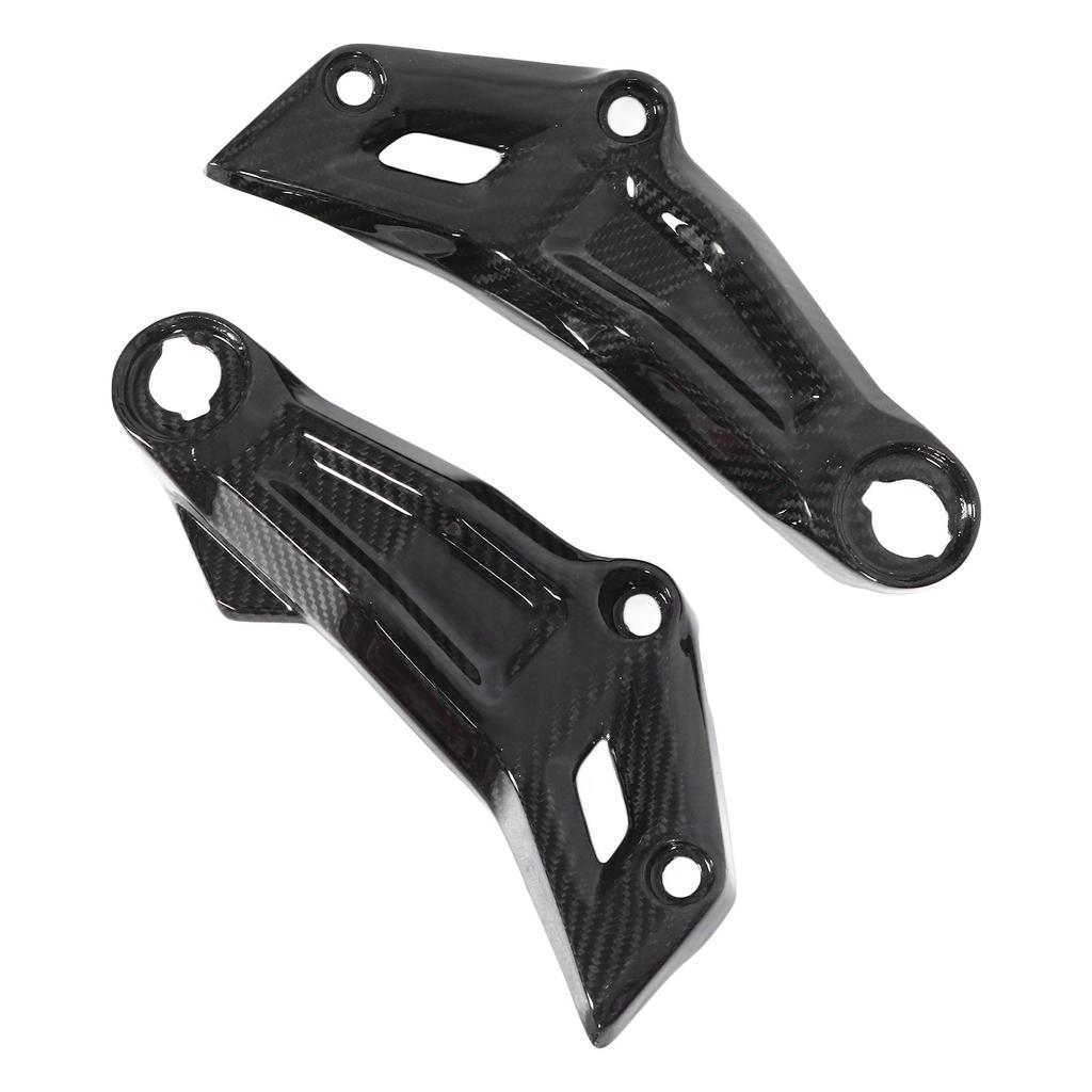 2pcs 3K Carbon Fiber Motorcycle Side Frame Cover Decorative Covers Replacement for MT?07 2013?2016