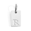 CARLIDANA Minimalist Letter Initial Jewelry Women Stainless Steel Gold Plated Rectangle Silver Color Alphabet Pendant Charm