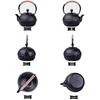 OULOVECO Iron Kettle, IH Compatible, Direct Heat Compatible, Teapot, Unglazed Iron Kettle, Tea Set, Iron Supplement Tea, Ironware, Traditional Craft,