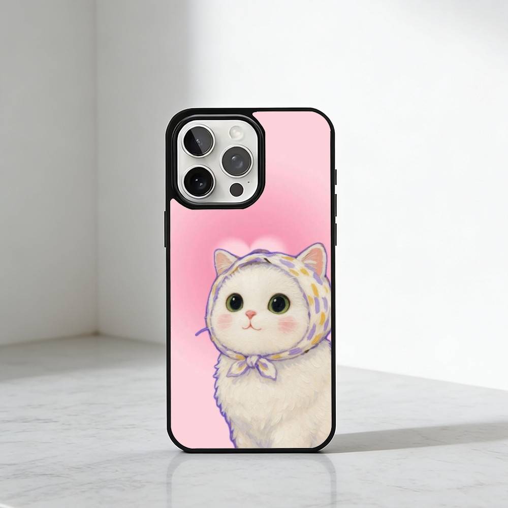 Cute Cat  Phone Case For iPhone17,16,15,14,13 Plus,Pro Max Magnetic For Magsafe Wireless Charging