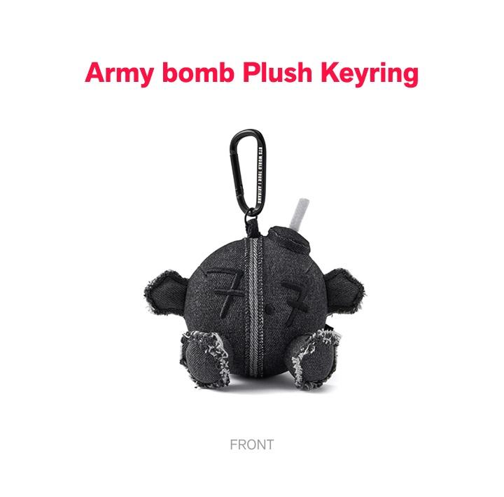 Official BTS WORLD TOUR 'ARIRANG' ARMY BOMB Plush Keyring - Cute Tour Accessory