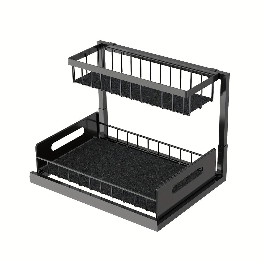 Kitchen Cabinet Sink Storage Rack Storage Rack Double Layer Pull-out Kitchen Seasoning Rack