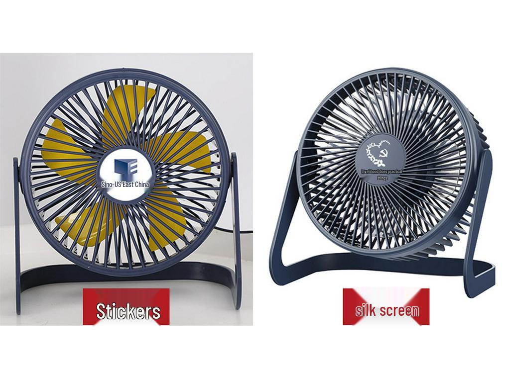 5-Inch USB Mini Electric Desk Fan, Silent Student Office Cooling