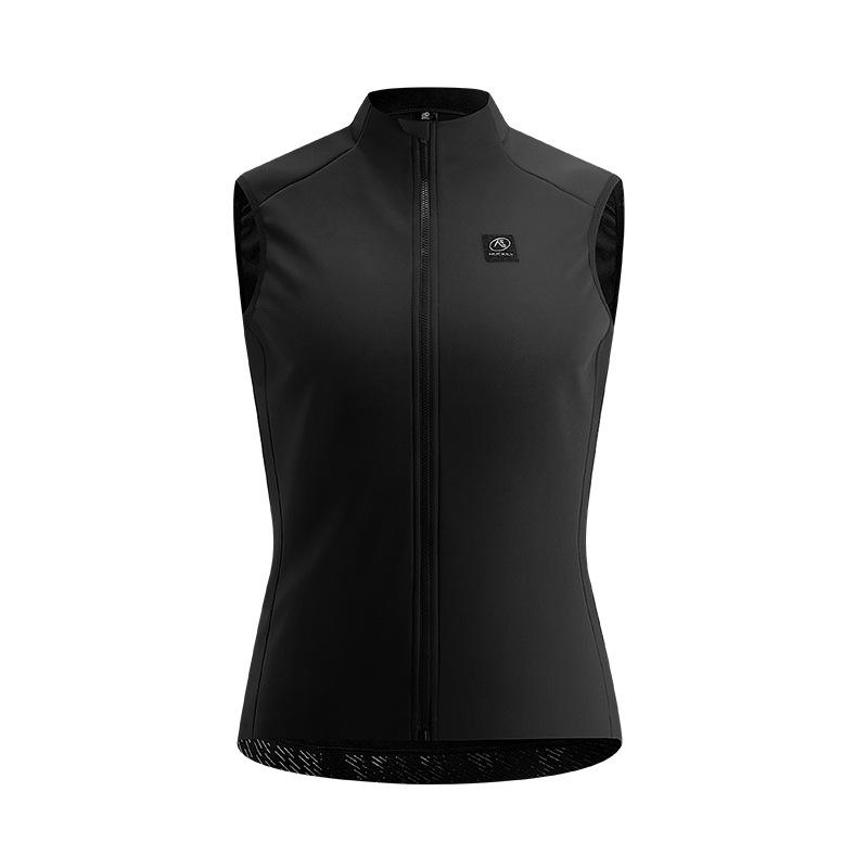 

Niukeli Women s Winter Fleece Cycling Vest - Thick, Windproof, Cold-Proof, Sleeveless Design for Warmth. M чёрный