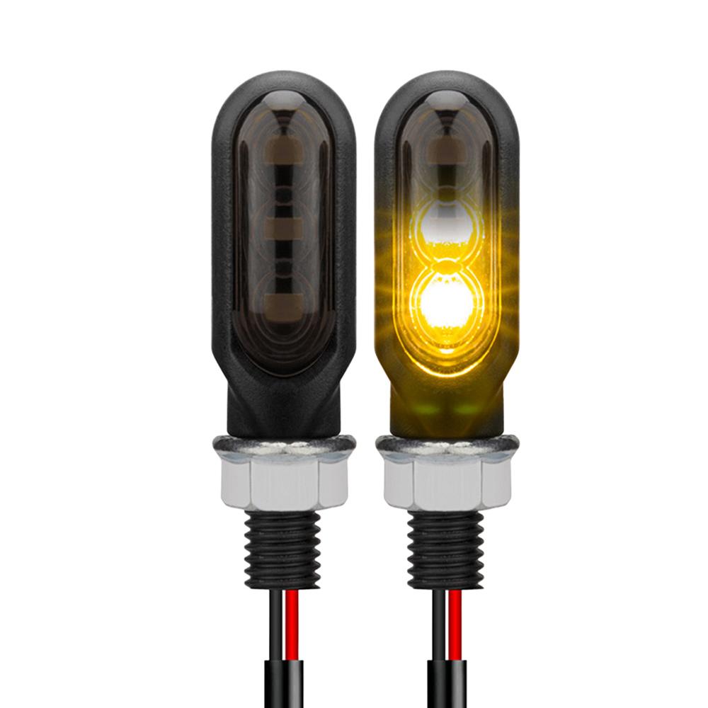 

1 пара светодиодных указателей поворота для мотоцикла, 8 мм, янтарный мигающий свет, мигающая лампа указателя поворота, 12 В, аксессуары для мотоиндикатора