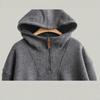 Women's Plus Velvet Thickened Hooded Sweatshirt - Autumn/Winter Casual Loose Slimming Fleece Top