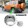 Accessories Fuel Gas Tank Cover For Hummer H3 2006-2008 2009 2010 Gasoline Hatch Chrome Bezel Oil Cap Moulding Trim Car