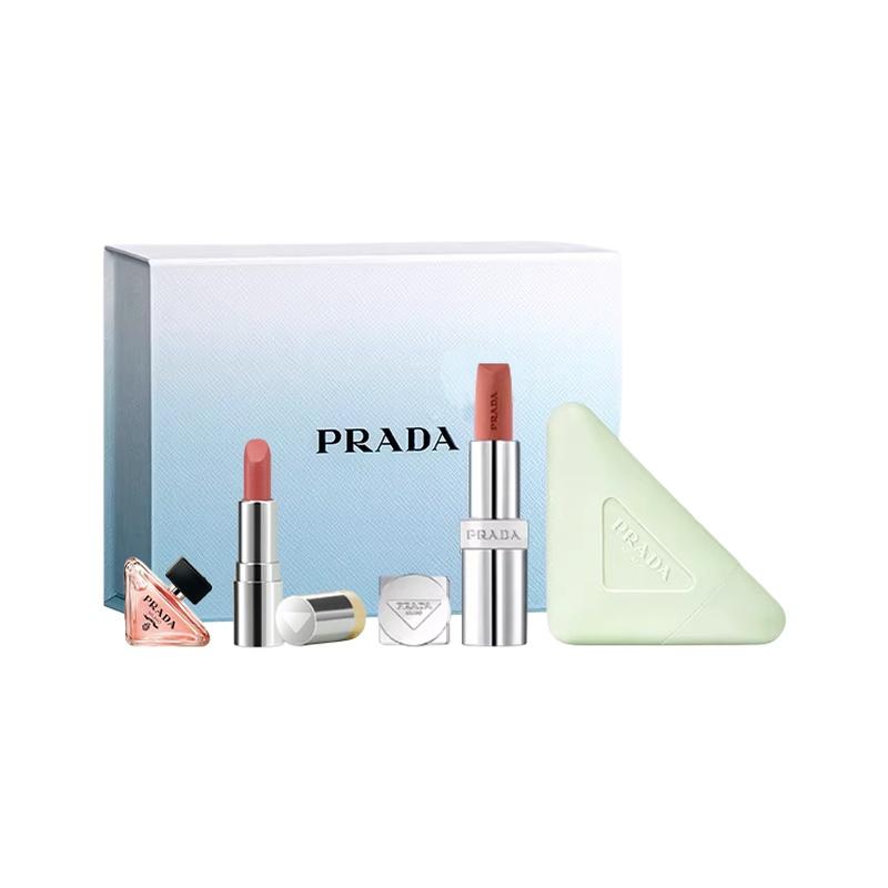 Prada Набор легкого и увлажняющего ухода за телом, лимитированная серия к Новому 2026 году, увлажняющий эффект, набор из четырех предметов Набор из четырех предметов B коричневый