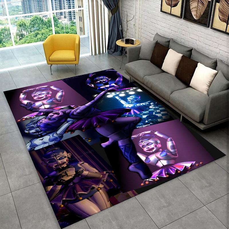 

Classic F-FNAF Horror Game Freddy Carpet Rug for Playroom Bedroom Living Room Sofa Home Decor,kid Area Rug Non-slip Floor Mat 40x60cm
