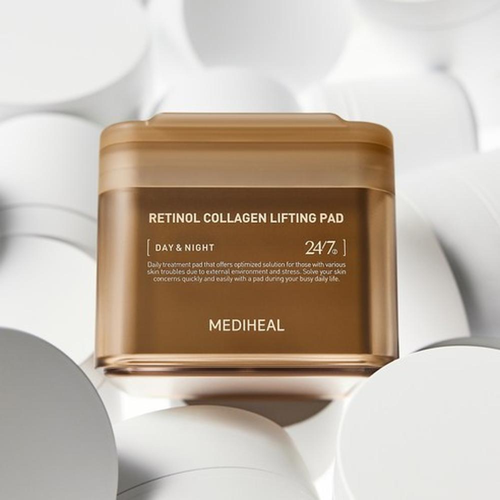 Mediheal Retinol Collagen Firming Pad 180ml (100 Pads), Korean