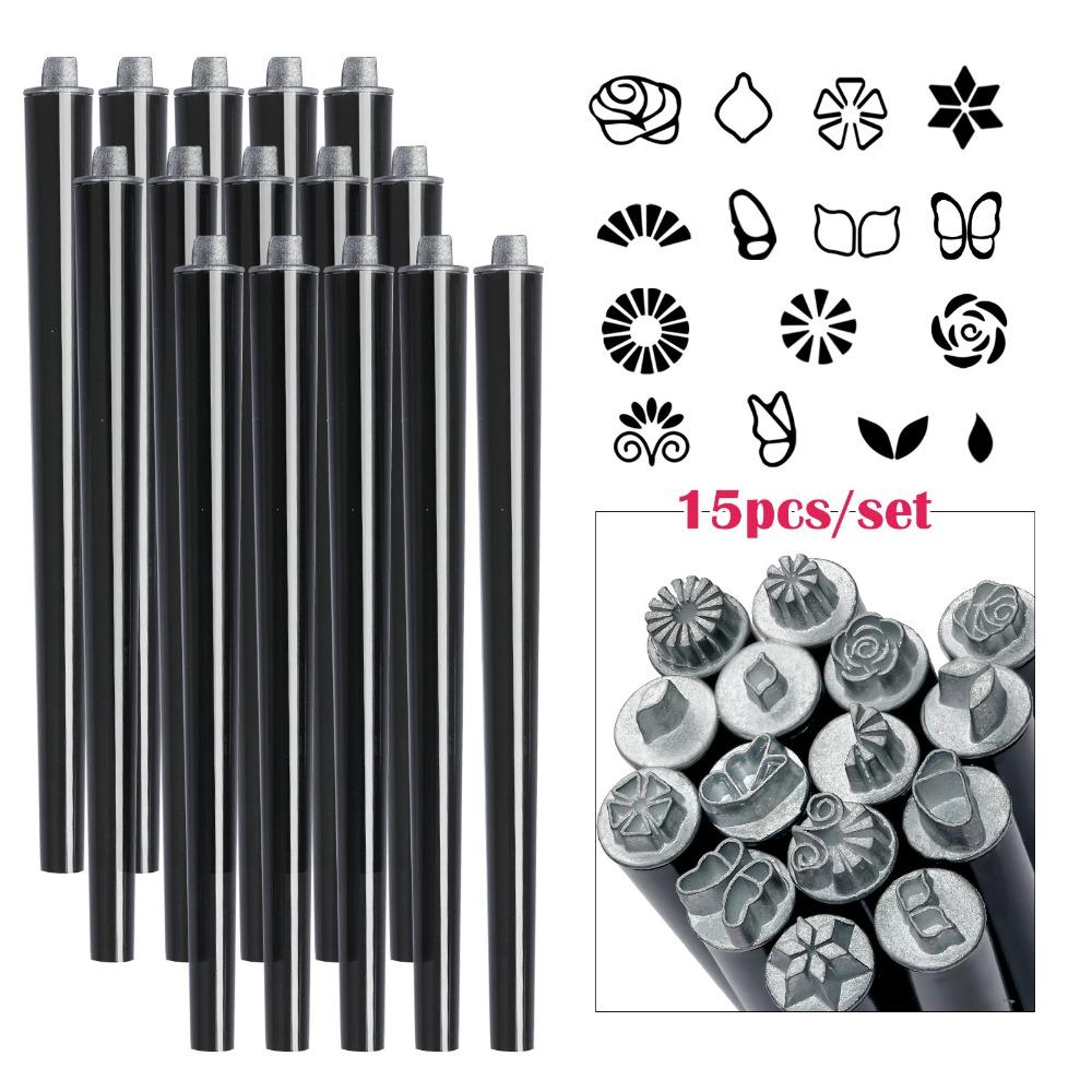 5/10/15Pcs Flower Butterfly Nail Art Stamp Pen Set Manicure Painting Drawing Templates  Nail Print