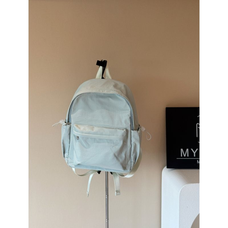 

Niche Style College Students Light Class Waterproof Backpack Bags Glacier Blue mini No.
