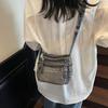 Denim Bag Women's Multi-Layer Crossbody Bag Mobile Phone Bag Shoulder Small Square Bag