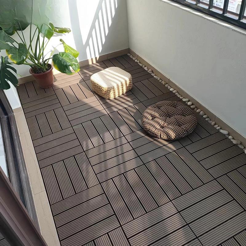 DIY Outdoor Interlocking Plastic Terrace and Courtyard Flooring