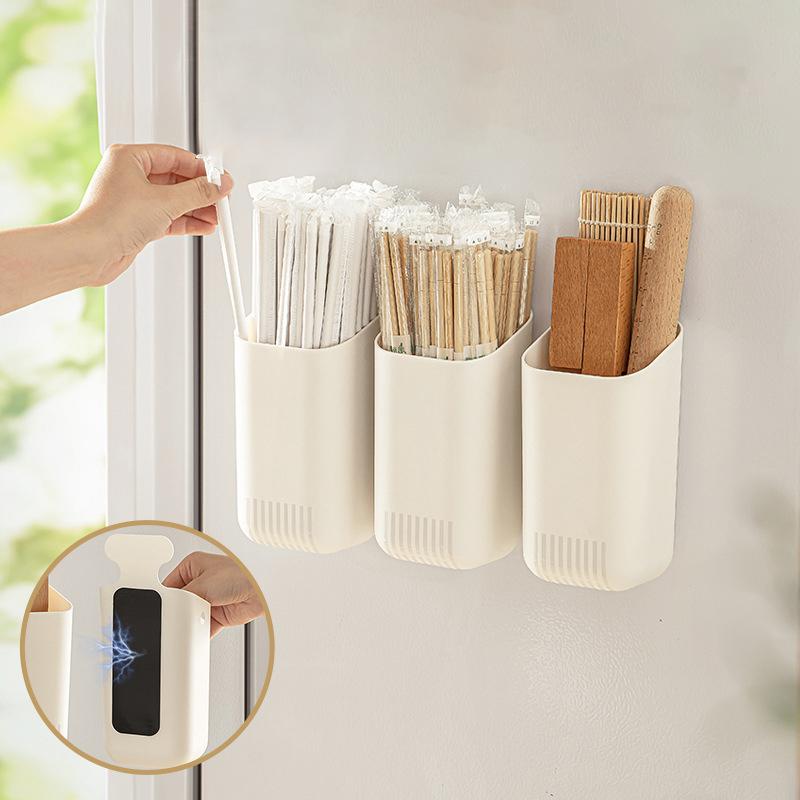 Magnetic Adsorption Box Household Refrigerator Magnetic Wall-Mounted Storage Box Punch-Free Storage Box