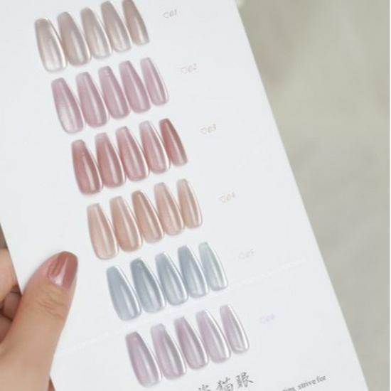Glass Bead Cat Eye Gel Nail Polish: All-Season Super Sparkle Ceramic Set