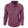 Men Long Sleeve Pocket Lapel Collar Casual Polo Shirt Outdoor Leisure Mens Top