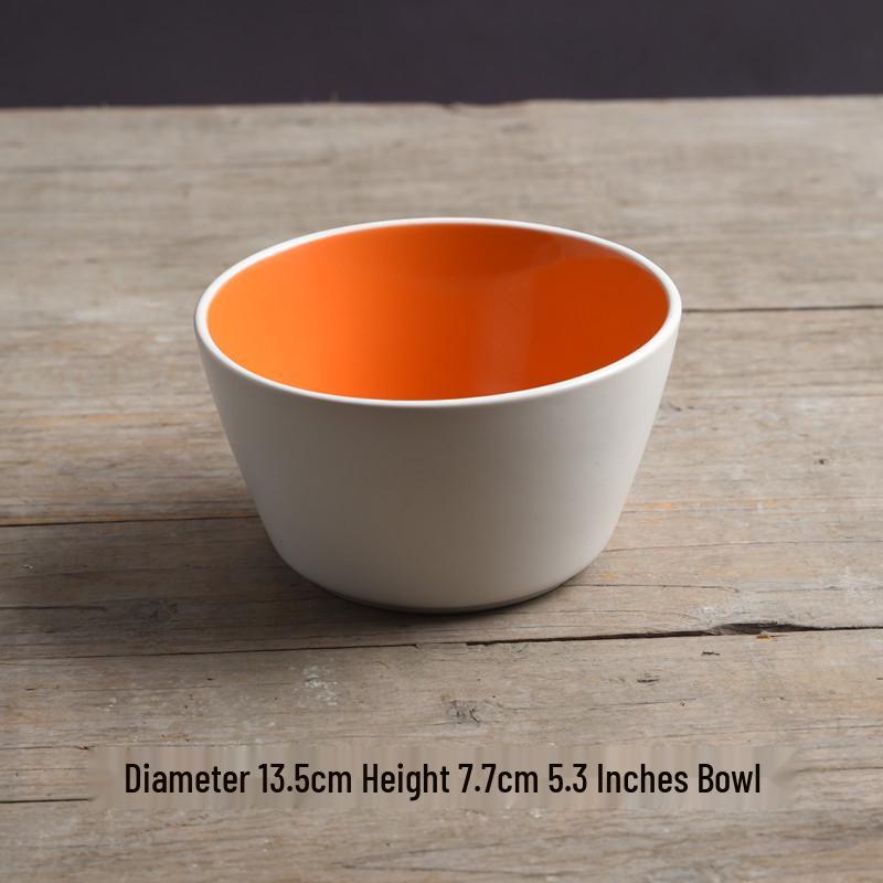 Yijia Retro Ceramic Underglaze Color Bowl: Perfect for Noodles, Congee, Rice, Soup, and Salad.