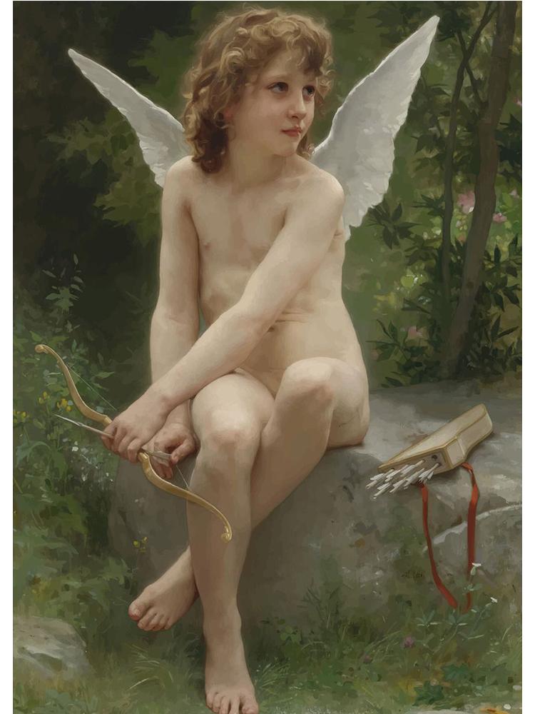 

Художник Уильям Бугро классическое произведение искусства постер холст картина маслом женская фигура настенное искусство для гостиной украшение дома 21x30cm No Frame