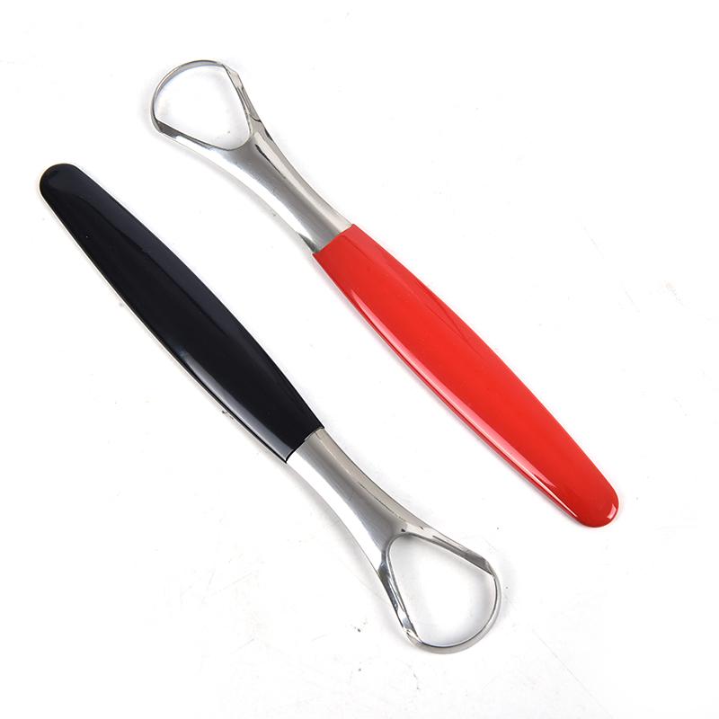 Tongue Scraper Stainless Steel Oral Tongue Cleaner Medical Mouth Brush Reusable