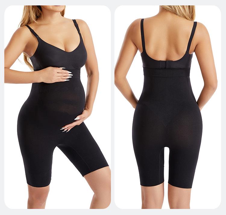 Umstands-High-Waist-Bauchstütz- & Postpartale Form-Leggings
