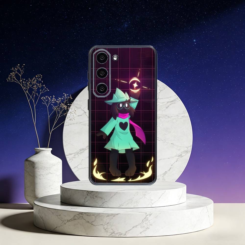 

Game D-Deltarune Ralsei Phone Case For Samsung Galaxy A73,A72,A71,A70,A53,A52,A51,Others Soft Black Cover Samsung a20s