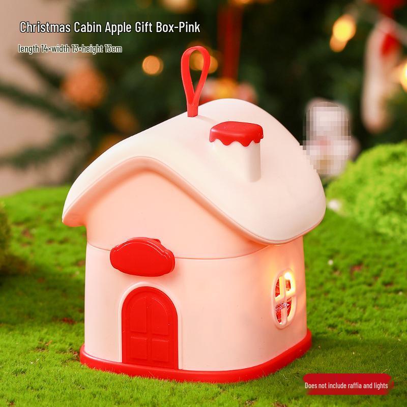 Christmas Eve Apple Gift Box - Creative Little House Candy Packaging for Kids