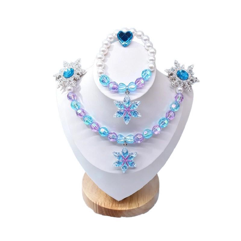 Frozen Elsa Princess Necklace & Jewelry Set for Girls