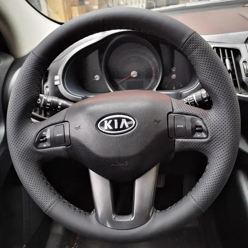 Hand-stitched Car Steering Wheel Protection Cover