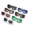 Neue europäische Sonnenbrillen-Trend-Außenhandelsbrille mit quadratischem Rahmen, Persönlichkeit, grenzüberschreitende Brille mit großem Rahmen