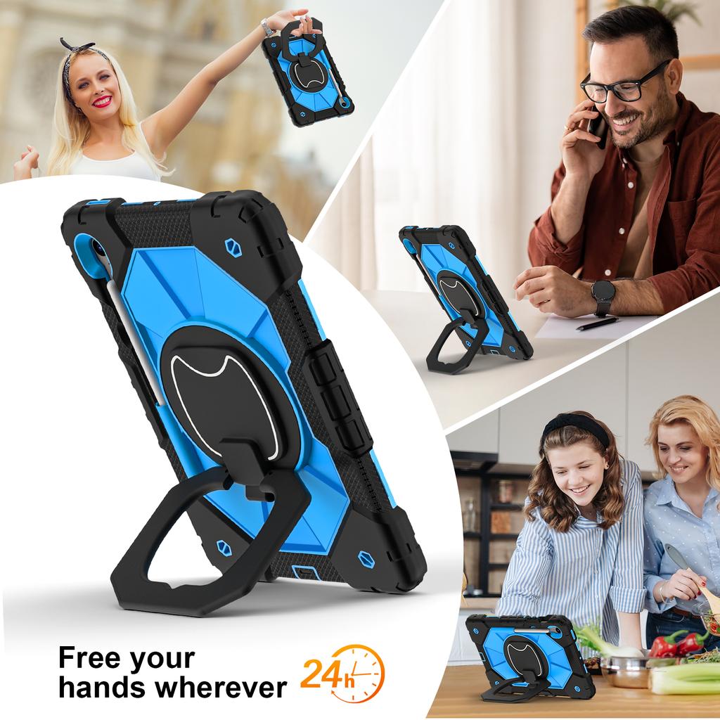 Heavy Duty Stand Case Universal For Samsung Galaxy Tab S10 Lite S9 FE SM-X400 X406 X520 X526 X510 X516 X710 X716 Rotating Cover