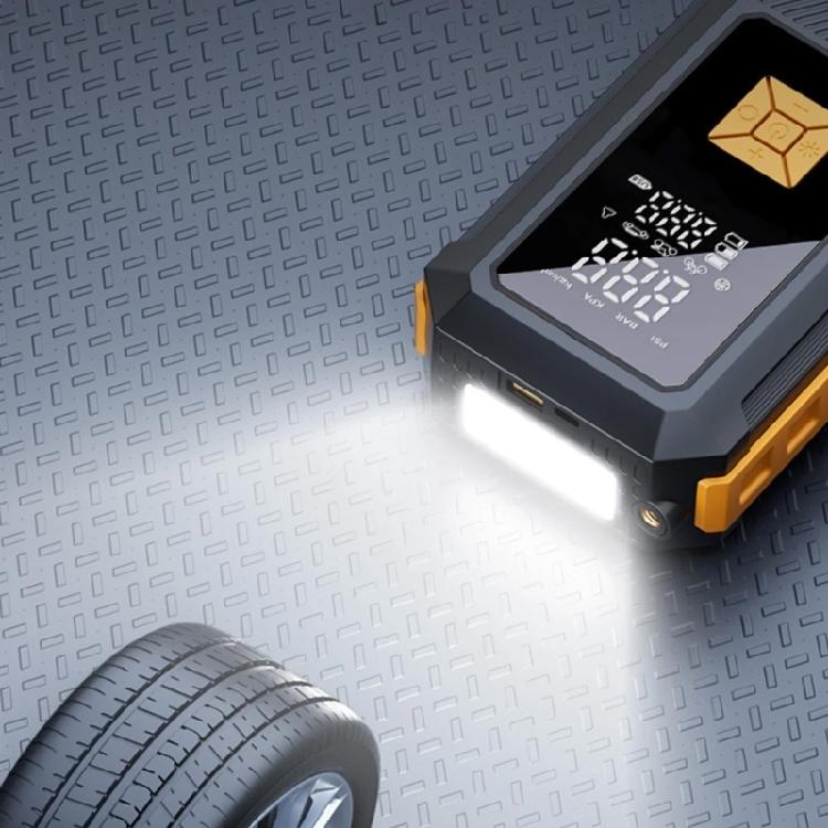 Vehicle Rechargeable 12000mAh Car Air Compressor With Fast Inflation For Automotive Tires And Emergency Battery Charging