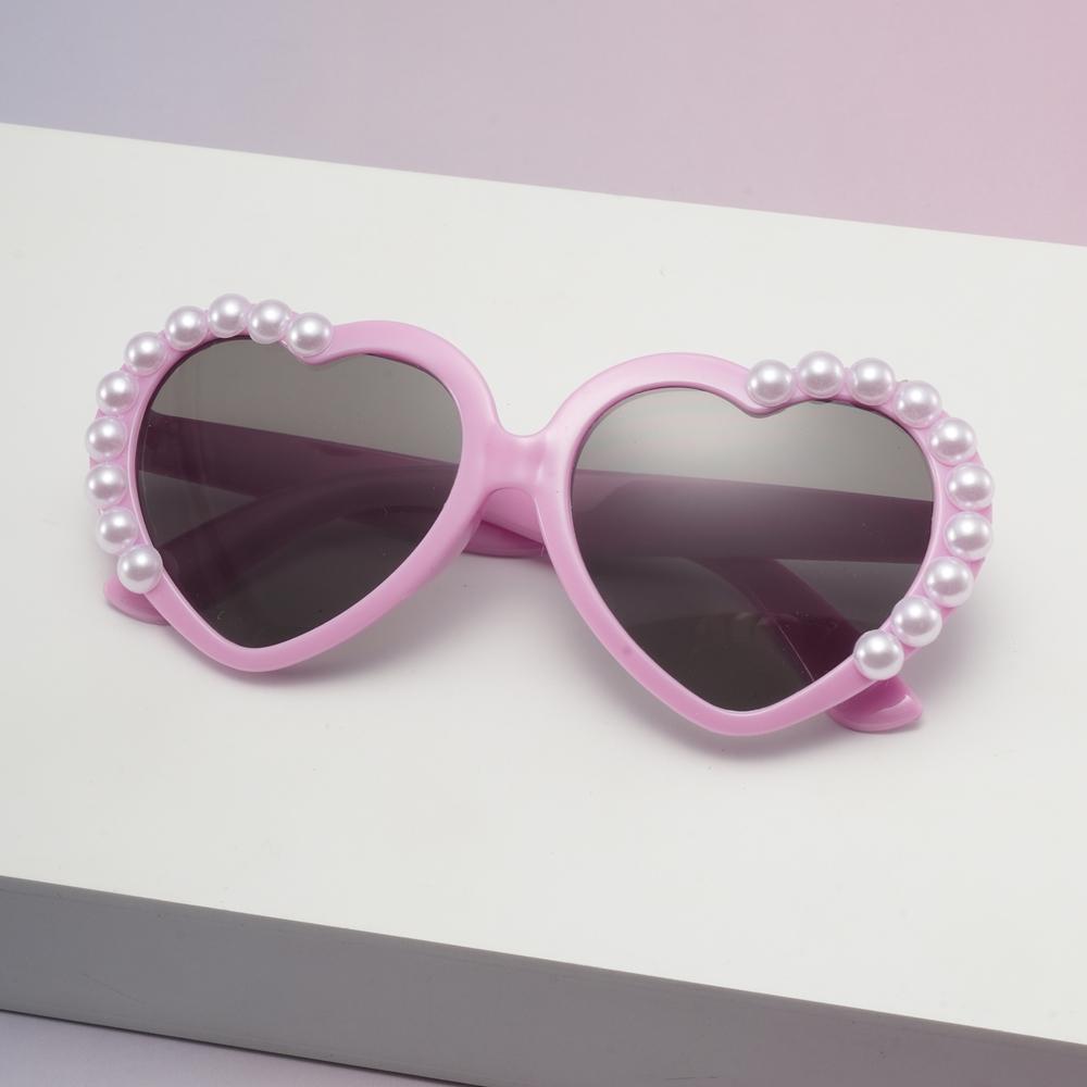 

Cute Lovely Pearl Young Lady Women Sunglasses Original High-end Sun Glasses Light Luxury Shades Beach Party Glasses