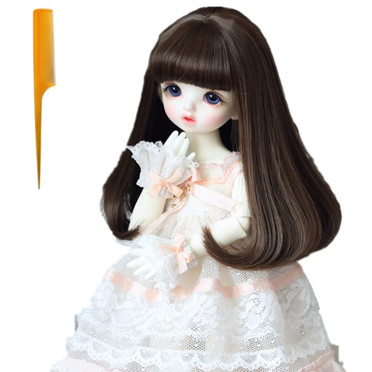 

Парик для куклы и и Прямой Термостойкий Подходит для окружности головы DIY Аксессуары для волос куклы 1/3 1/6 BJD/SD Куклы, Вьющийся, Длинный, Волосы, (180°C),