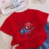 2026 Summer New Style Personalized Children's T-Shirts - Spider-Man Pattern - Boys and Girls Love Heroes